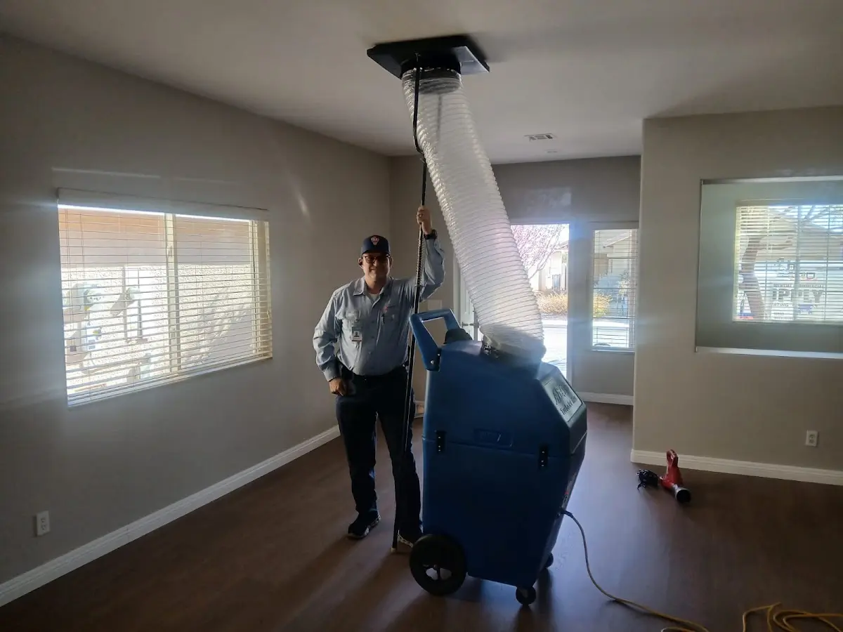 Professional Dryer Vent Cleaning work inside a Yakima home